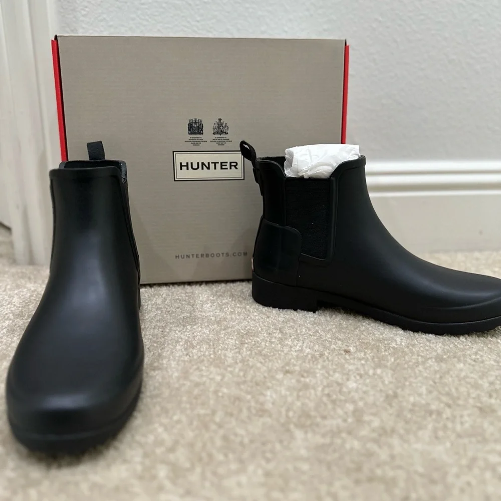 Hunter Boots NIB. Black. - Picture 1 of 3